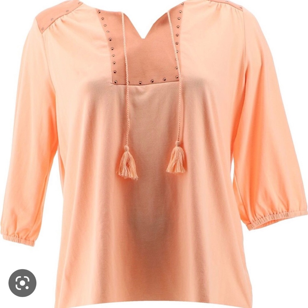 Haute Hippie Tribes Soft Peach Women's Tunie (M -oversized) NWT